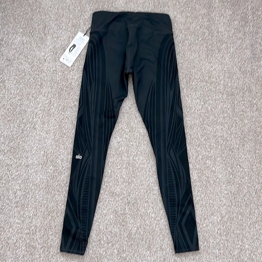 ALO Yoga Airbrush Leggings - dark gray black
